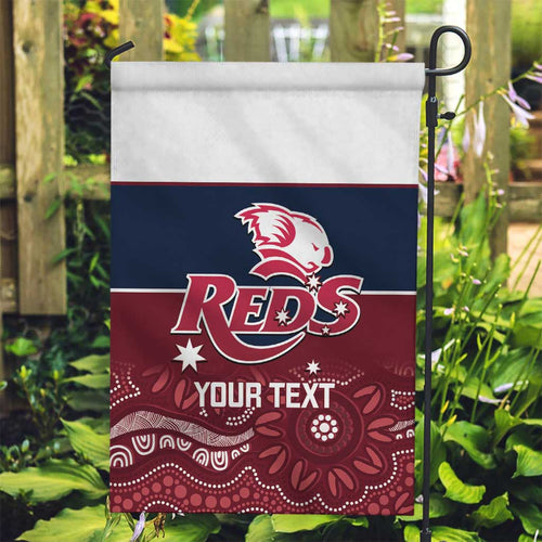 Custom Australia QLD Reds Garden Flag Queensland Aboriginal Art