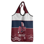 Custom Australia QLD Reds Grocery Bag Queensland Aboriginal Art