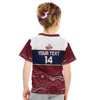 Custom Australia QLD Reds Kid T Shirt Queensland Aboriginal Art