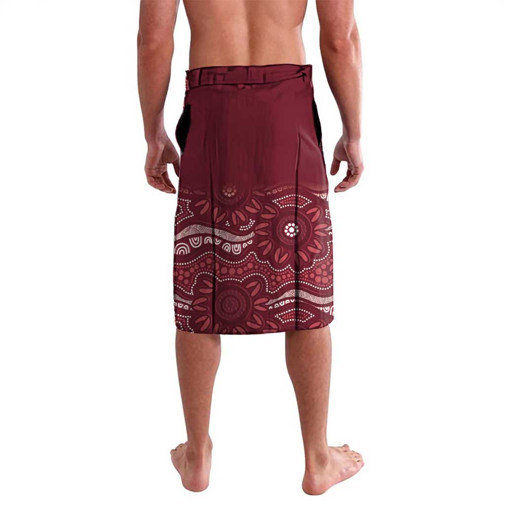 Custom Australia QLD Reds Lavalava Queensland Aboriginal Art