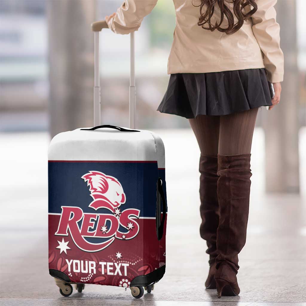 Custom Australia QLD Reds Luggage Cover Queensland Aboriginal Art