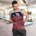 Custom Australia QLD Reds Men Tank Top Queensland Aboriginal Art