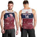 Custom Australia QLD Reds Men Tank Top Queensland Aboriginal Art