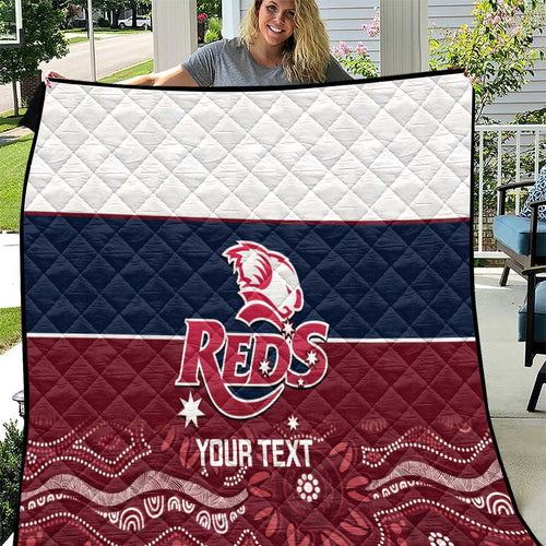 Custom Australia QLD Reds Quilt Queensland Aboriginal Art