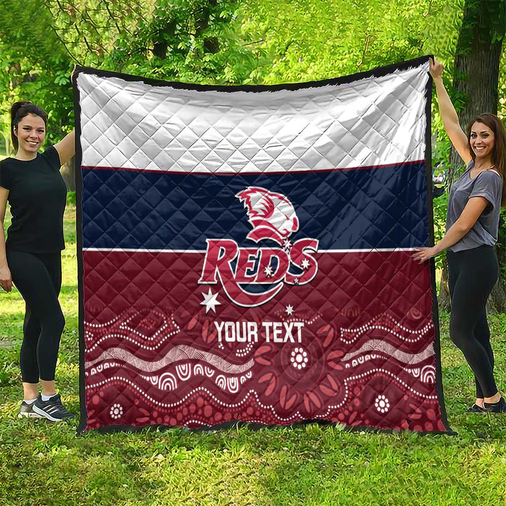 Custom Australia QLD Reds Quilt Queensland Aboriginal Art