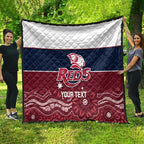 Custom Australia QLD Reds Quilt Queensland Aboriginal Art