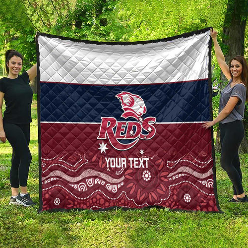 Custom Australia QLD Reds Quilt Queensland Aboriginal Art