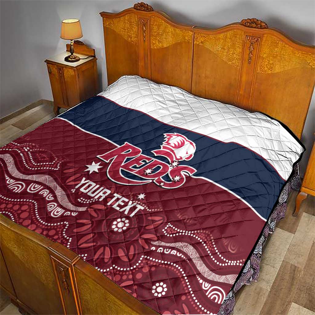 Custom Australia QLD Reds Quilt Queensland Aboriginal Art