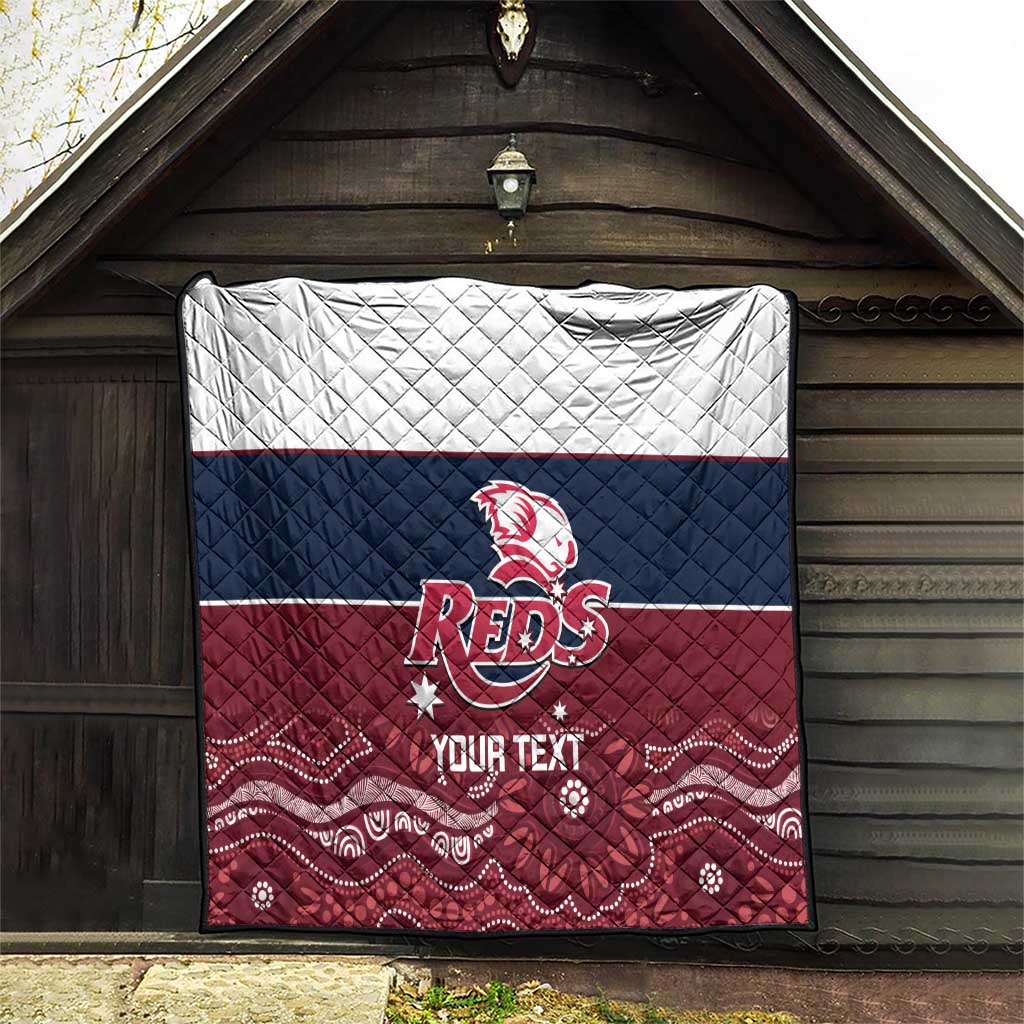Custom Australia QLD Reds Quilt Queensland Aboriginal Art