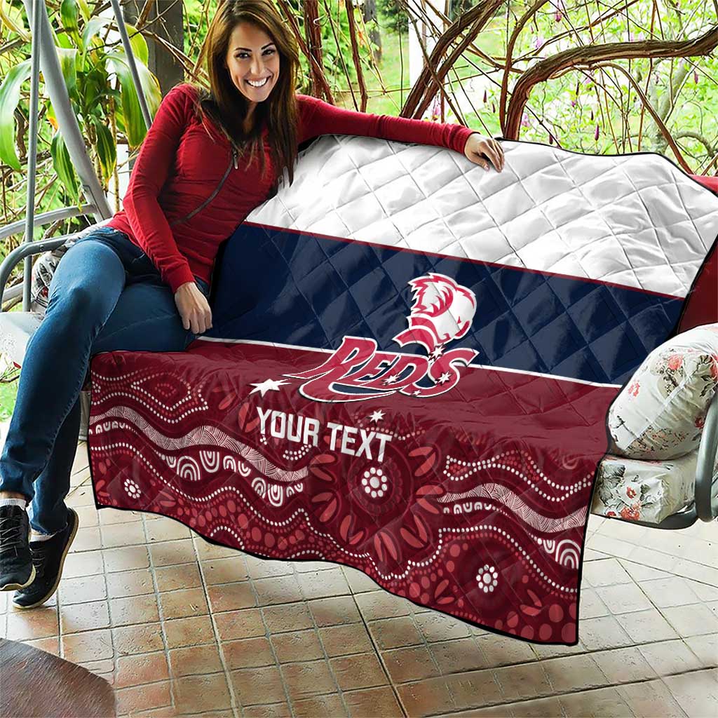 Custom Australia QLD Reds Quilt Queensland Aboriginal Art