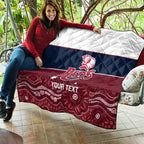 Custom Australia QLD Reds Quilt Queensland Aboriginal Art