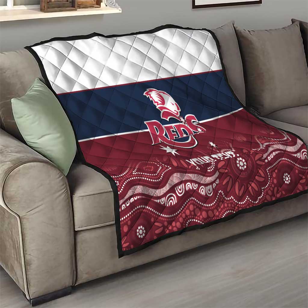 Custom Australia QLD Reds Quilt Queensland Aboriginal Art