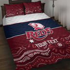 Custom Australia QLD Reds Quilt Bed Set Queensland Aboriginal Art