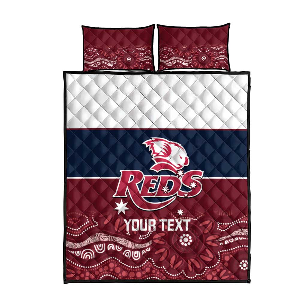 Custom Australia QLD Reds Quilt Bed Set Queensland Aboriginal Art