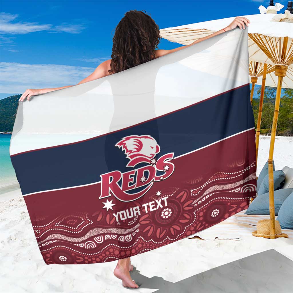 Custom Australia QLD Reds Sarong Queensland Aboriginal Art