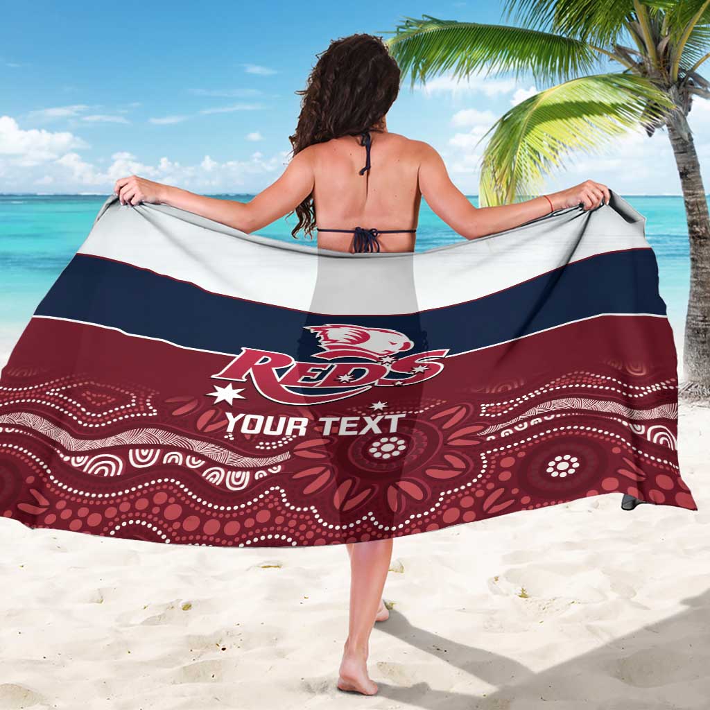 Custom Australia QLD Reds Sarong Queensland Aboriginal Art