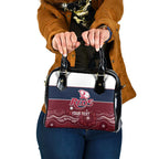 Custom Australia QLD Reds Shoulder Handbag Queensland Aboriginal Art