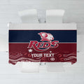 Custom Australia QLD Reds Tablecloth Queensland Aboriginal Art