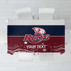 Custom Australia QLD Reds Tablecloth Queensland Aboriginal Art