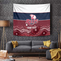 Custom Australia QLD Reds Tapestry Queensland Aboriginal Art