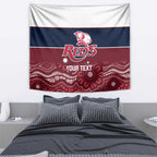 Custom Australia QLD Reds Tapestry Queensland Aboriginal Art