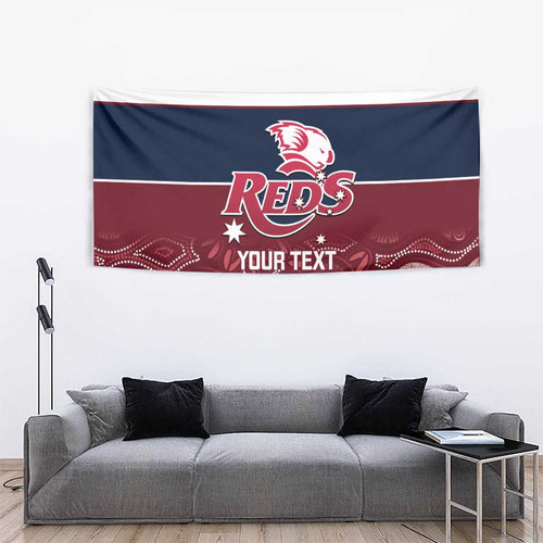 Custom Australia QLD Reds Tapestry Queensland Aboriginal Art