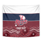 Custom Australia QLD Reds Tapestry Queensland Aboriginal Art