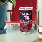 Custom Australia QLD Reds Tumbler Cup Queensland Aboriginal Art