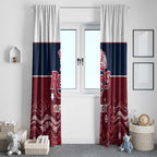 Custom Australia QLD Reds Window Curtain Queensland Aboriginal Art