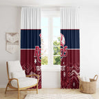 Custom Australia QLD Reds Window Curtain Queensland Aboriginal Art
