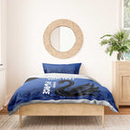 Custom Australia Western Force Bedding Set Black Swan Aboriginal Blue Version