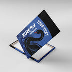 Custom Australia Western Force Canvas Wall Art Black Swan Aboriginal Blue Version