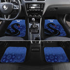 Custom Australia Western Force Car Mats Black Swan Aboriginal Blue Version