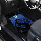 Custom Australia Western Force Car Mats Black Swan Aboriginal Blue Version