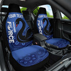 Custom Australia Western Force Car Seat Cover Black Swan Aboriginal Blue Version