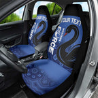 Custom Australia Western Force Car Seat Cover Black Swan Aboriginal Blue Version