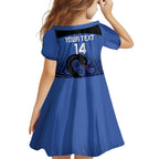 Custom Australia Western Force Family Matching Summer Maxi Dress and Hawaiian Shirt Black Swan Aboriginal Blue Version