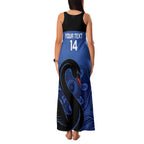 Custom Australia Western Force Family Matching Tank Maxi Dress and Hawaiian Shirt Black Swan Aboriginal Blue Version