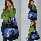 Custom Australia Western Force Grocery Bag Black Swan Aboriginal Blue Version