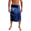 Custom Australia Western Force Lavalava Black Swan Aboriginal Blue Version