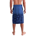 Custom Australia Western Force Lavalava Black Swan Aboriginal Blue Version