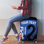Custom Australia Western Force Luggage Cover Black Swan Aboriginal Blue Version