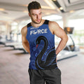 Custom Australia Western Force Men Tank Top Black Swan Aboriginal Blue Version