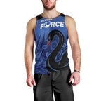 Custom Australia Western Force Men Tank Top Black Swan Aboriginal Blue Version