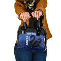 Custom Australia Western Force Shoulder Handbag Black Swan Aboriginal Blue Version