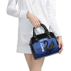 Custom Australia Western Force Shoulder Handbag Black Swan Aboriginal Blue Version