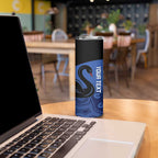 Custom Australia Western Force Skinny Tumbler Black Swan Aboriginal Blue Version