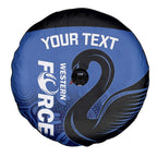 Custom Australia Western Force Spare Tire Cover Black Swan Aboriginal Blue Version
