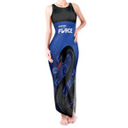 Custom Australia Western Force Tank Maxi Dress Black Swan Aboriginal Blue Version