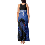 Custom Australia Western Force Tank Maxi Dress Black Swan Aboriginal Blue Version